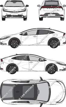 Toyota Prius, Hayon, 5 Doors (2023)