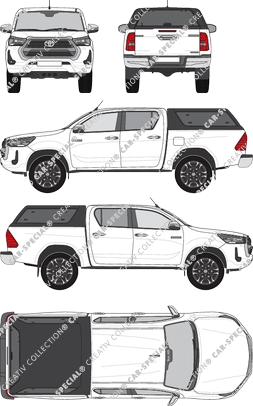 Toyota Hilux Comfort Hardtop, Pick-up, cabina doble (2020)