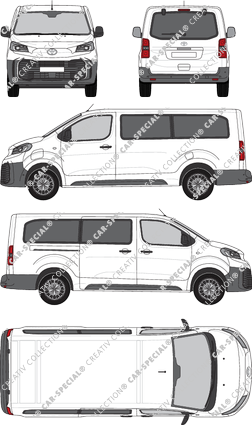 Toyota Proace Electric Verso, Verso, Lang (L2), Rear Flap, 1 Sliding Door (2024)