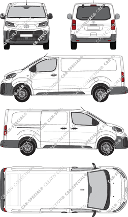 Toyota Proace, Kastenwagen, Lang (L2), Heck verglast, Rear Flap, 1 Sliding Door (2024)