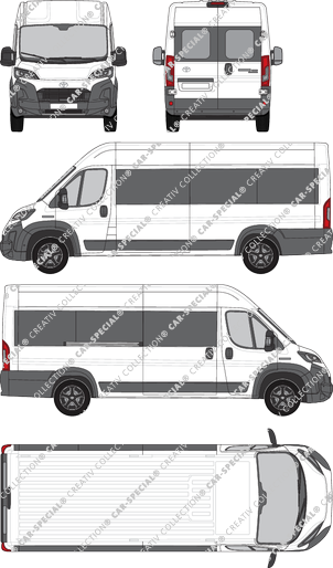 Toyoa Proace Max, Kleinbus, L4H2, Rear Wing Doors, 1 Sliding Door (2024)