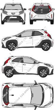 Toyota Aygo Kombilimousine, 2022–2025 (Toyo_616)