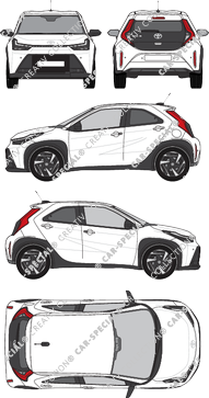 Toyota Aygo Kombilimousine, aktuell (seit 2025) (Toyo_618)