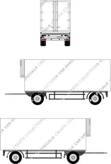 Kögel Euro Cooler Tiefkühlanhänger, Typ AVKT 18 P, Tiefkühlanhänger, Typ AVKT 18 P, Semi-trailer