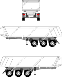 Meiller Halfpipe, Sattelauflieger Semi-trailer (Trai_005)
