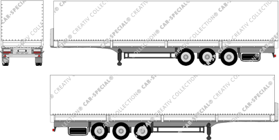 Schmitz Cargobull Sattelpritsche SPR, SPR, Semi-trailer