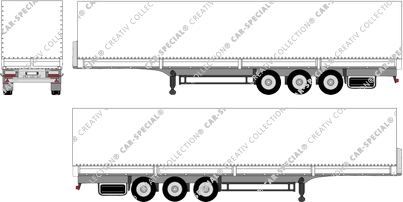 Schmitz Cargobull Sattelpritsche SPR, SPR, Semirimorchio