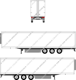 Krone Cool Liner Multitemp, 3-Achs Kofferauflieger, SDR 27 eL2-MT, Multitemp, 3-Achs Kofferauflieger, SDR 27 eL2-MT, Semi-trailer