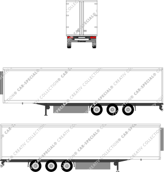 Krone Cool Liner Multitemp, 3-Achs Kofferauflieger, SDR 27 eL2-MT, Multitemp, 3-Achs Kofferauflieger, SDR 27 eL2-MT, Semirremolque