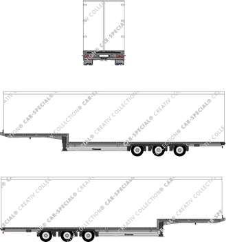 Krone Mega Liner Plus 3-Achs Kofferauflieger, SDP 27 zLT-CS, 3-Achs Kofferauflieger, SDP 27 zLT-CS, Semi-trailer