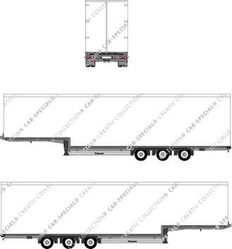 Krone Mega Liner Plus 3-Achs Kofferauflieger, SDP 27 zLT-CS, 3-Achs Kofferauflieger, SDP 27 zLT-CS, Oplegger