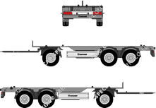 Krone Profi Box Carrier ADW 27 eL2B9, Fahrgestell, ADW 27 eL2B9, Fahrgestell für Aufbauten