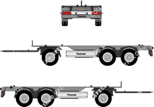 Krone Profi Box Carrier ADW 27 eL2B9, Fahrgestell, ADW 27 eL2B9, Chasis para superestructuras