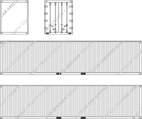 Container ISO-Container 40 pies, High-Cube