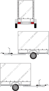 Anssems BSX 1-axle with canvas 1300, Einachser mit Plane (2012)