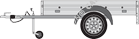 Serie 1000 HU Single-axle trailer, low loader, starter trailer