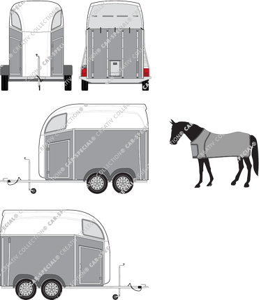 Böckmann Duo remolques para caballos, desde 2012 (Trai_055)