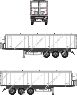 Schwarzmüller Großraummulde-Kippsattelanhänger Semi-trailer (Trai_063)