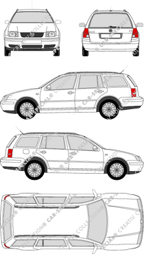 Volkswagen Bora Variant, 1999–2004 (VW_003)