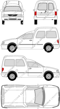 Volkswagen Caddy, 1995–2003 (VW_004)