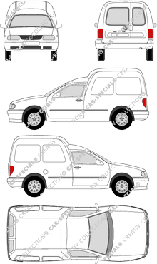 Volkswagen Caddy, 1995–2003 (VW_005)