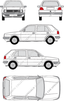 Volkswagen Golf Hatchback, 1983–1992 (VW_011)