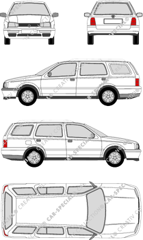 Volkswagen Golf Variant Station wagon, 1993–1999 (VW_015)