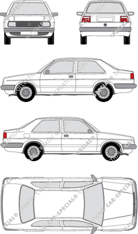 Volkswagen Jetta limusina, 1984–1992 (VW_020)