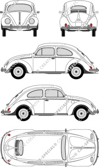 Volkswagen Käfer, Coupé, 2 Doors (1955)