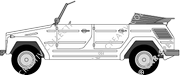 Volkswagen Kübelwagen Convertible, 1969–1980