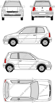 Volkswagen Lupo Hatchback, 1998–2000 (VW_025)