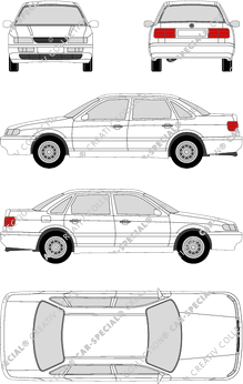 Volkswagen Passat, berlina, 4 Doors (1993)