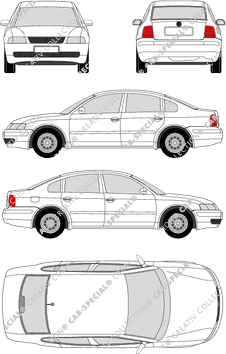 Volkswagen Passat limusina, 1996–2001 (VW_027)