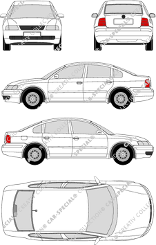 Volkswagen Passat berlina, 1996–2001 (VW_027)