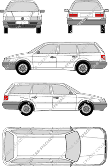 Volkswagen Passat Variant, Variant, 5 Doors (1988)