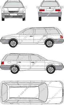 Volkswagen Passat Variant Station wagon, 1993–1997 (VW_029)