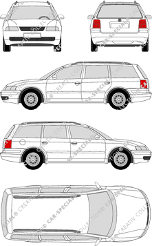 Volkswagen Passat Variant Station wagon, 1997–2001 (VW_030)