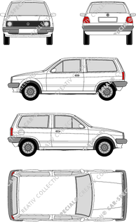 Volkswagen Polo, II, combi, 3 Doors (1981)