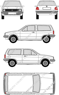 Volkswagen Polo, II, break, 3 Doors (1981)