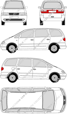 Volkswagen Sharan station wagon, 1995–2001 (VW_037)
