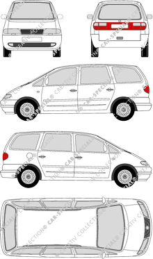 Volkswagen Sharan, Kombi, 5 Doors (1995)