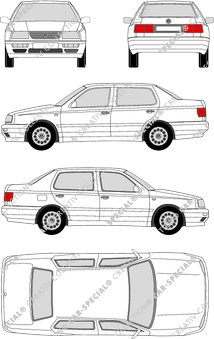 Volkswagen Vento, limusina, 4 Doors (1995)