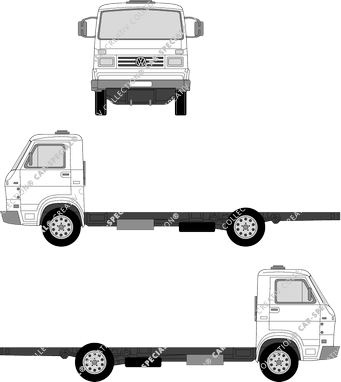 Volkswagen L80, Chassis for superstructures, long wheelbase, single cab (1995)