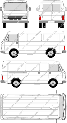 Volkswagen LT Kastenwagen, 1975–1996 (VW_050)