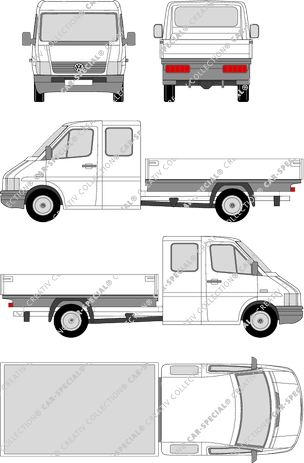 Volkswagen LT Pritsche, 1996–2006 (VW_075)