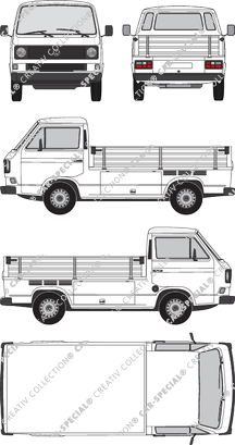 Volkswagen Transporter pianale, 1979–1992 (VW_080)
