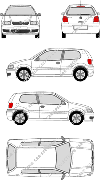 Volkswagen Polo Kombilimousine, 1999–2001 (VW_093)