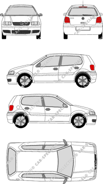 Volkswagen Polo, III, Hatchback, 5 Doors (1999)