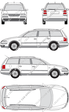 Volkswagen Passat Variant Station wagon, 2001–2005 (VW_096)