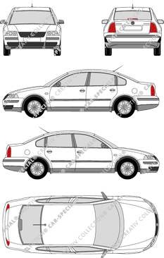 Volkswagen Passat, berlina, 4 Doors (2001)